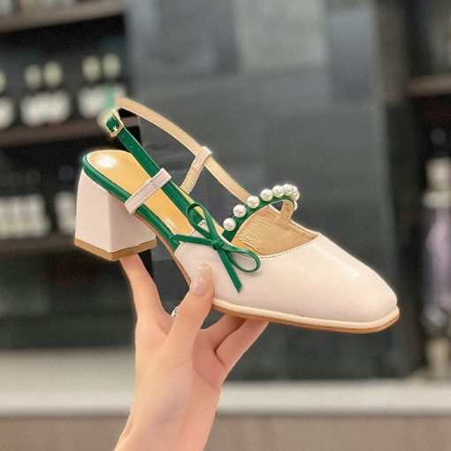 New Fashion Prom Office Solid Color Square Heel SandalsSandalsmainimage2Sandals-for-Women-High-Heels-Shoes-2021-New-Fashion-Spring-Autumn-Prom-Office-Solid-Color-Square