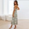 Summer Floral Long Backless DressDressesmainimage2Summer-Floral-Long-Dress-Women-Sexy-Backless-Ruffle-Lace-up-Beach-Sundress-Elegant-Green-Strap-Maxi