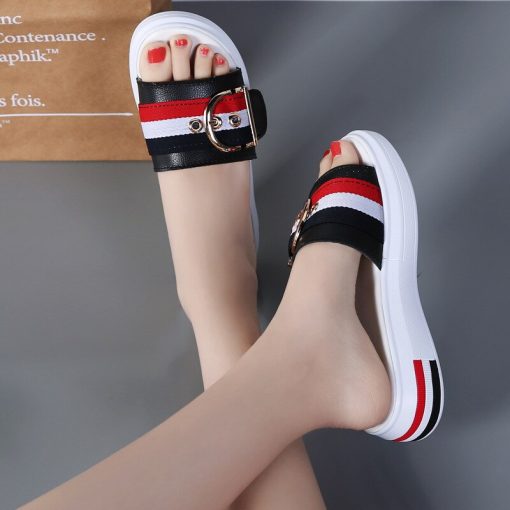 Women’s Comfortable Luxury Slippers-SandalsSandalsmainimage3Comemore-2021-Women-Slippers-Flat-Shoes-Woman-Comfortable-Female-Sandals-Ladies-Luxury-Home-Platform-Slides-Flip