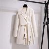 Fashion Trench Vintage Windbreaker Jackets With Belt BlazersTopsmainimage3Fashion-Trench-Coat-Dress-Women-2022-New-Spring-Autumn-Windbreaker-Coat-Female-Oversize-4XL-Black-White