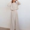 2 Piece Loose Comfortable OutfitsDressesmainimage3Mnealways18-Classic-Wide-Pants-Floor-Length-Pleated-Loose-Women-Trousers-Spring-Wide-Leg-Pants-Vintage-Female