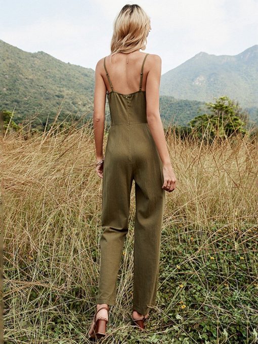 Spring Summer Halter Bowknot Sling Sexy Stitching JumpsuitSwimwearsmainimage3Spring-Summer-2022-New-Solid-Color-Halter-Bowknot-Sling-Sexy-Long-Stitching-Oversized-Jumpsuit-For-Fashion