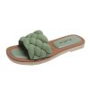 Women’s Casual Flat Flip Flop Sandals-SlippersSandalsmainimage42021-New-Summer-Indoor-Woven-Slippers-Women-Sandals-Female-Outdoor-Beach-Casual-Flat-Flip-Flop-Ytmtloy