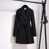 Fashion Trench Vintage Windbreaker Jackets With Belt BlazersTopsmainimage4Fashion-Trench-Coat-Dress-Women-2022-New-Spring-Autumn-Windbreaker-Coat-Female-Oversize-4XL-Black-White
