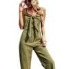 Spring Summer Halter Bowknot Sling Sexy Stitching JumpsuitSwimwearsmainimage4Spring-Summer-2022-New-Solid-Color-Halter-Bowknot-Sling-Sexy-Long-Stitching-Oversized-Jumpsuit-For-Fashion