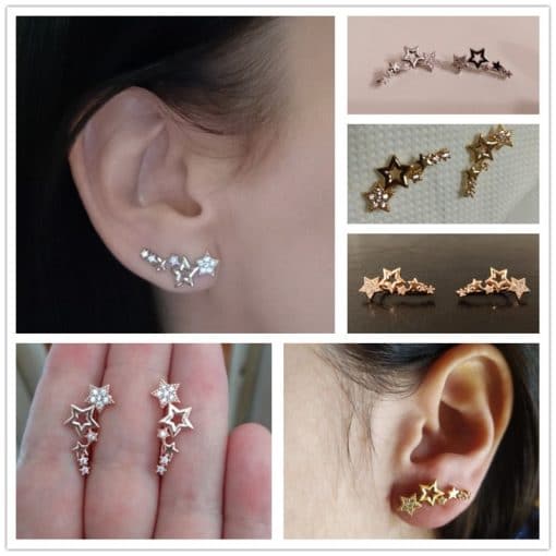 Women’s Stylish Star Zircon Exquisite Versatile Drop EarringsJewelleriesmainimage5Huitan-Hot-Selling-Simple-Stylish-Star-Women-Drop-Earrings-Shiny-White-Zircon-Exquisite-Versatile-Female-Earring