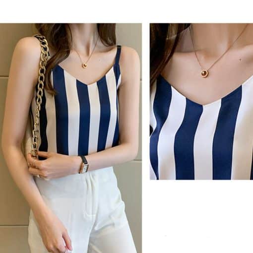 Korean Fashion Clothing Striped Camis Women’s Inner Wear TopsTopsmainimage5Korean-Fashion-Clothing-Striped-Camis-Women-s-Inner-Wear-Tops-Women-Vest-Fenmale-Tank-Tops-Backless