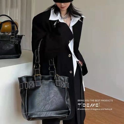 Vintage Women’s Leather Tote Bag – Miggon