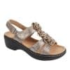 Women’s Comfortable Trendy Gladiator SandalsSandalsmainimage5Summer-New-Women-Sandals-Fashion-Ladies-Solid-Color-Peep-Toe-Hook-Loop-Wedge-Flower-Shoes-Outdoor