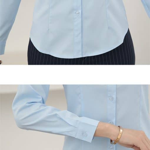 Women’s Korean Office Lady Cotton Trendy ShirtsTopsmainimage5Women-Cotton-Shirts-Women-White-Shirt-Long-Sleeve-Blouse-Female-Tops-OL-Basic-Shirt-Blouses-2022