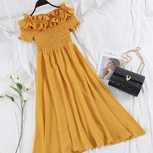 Summer Tube Top Off Shoulder Sexy Dress ChiffonDressesvariantimage02019-Summer-Tube-Top-Sexy-Dress-Women-Off-Shoulder-Summer-Chiffon-Beach-Midi-Dress-Casual-Ladies