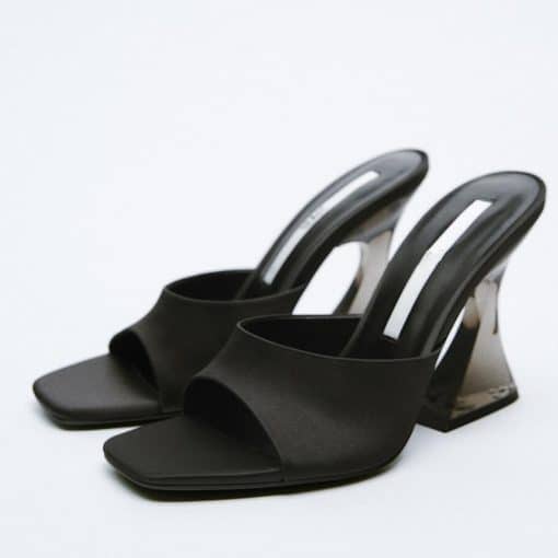 Women’s Comfortable High Heel Sandals-PumpsSandalsvariantimage02021-Latest-Summer-and-Autumn-Women-s-Green-shoes-Silky-Wide-Band-Transparent-High-Heel-Comfortable