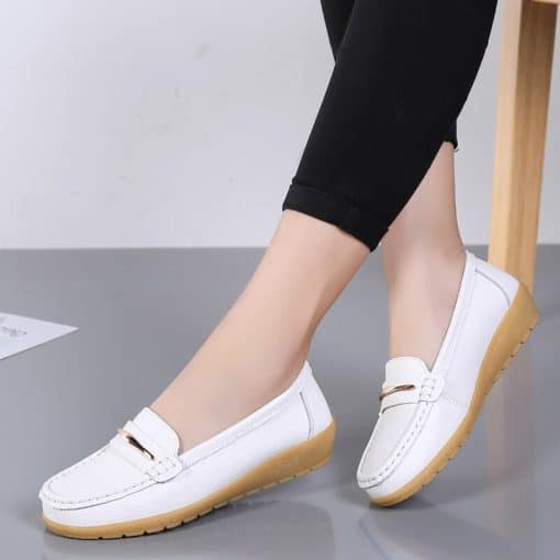New Flat Leather Women’s LoafersFlatsvariantimage02022-New-Femme-Flats-Leather-Shoes-Woman-Slip-On-Women-Flats-Moccasins-Women-s-Loafers-Spring