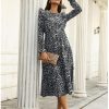 Elegant Fashion Leopard Long DressDressesvariantimage0Elegant-Fashion-Women-Leopard-Dresses-2022-Autumn-New-Waist-Slim-Hem-Ruffle-Full-Sleev-Print-A