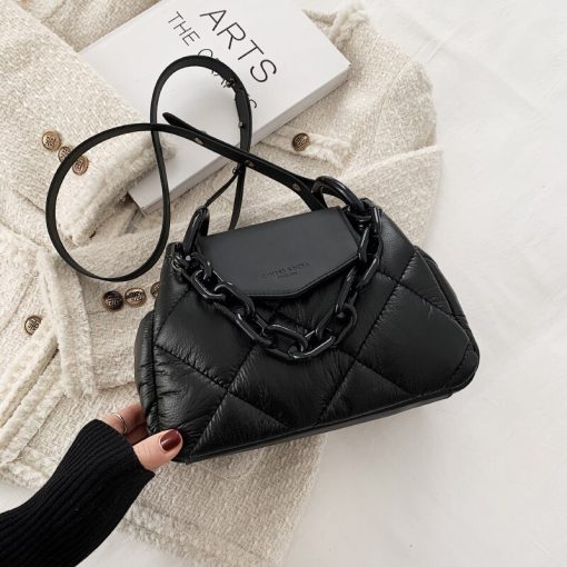 PU Leather Padded Quilted Women’s Designer HandbagsHandbagsvariantimage0Kawaii-Tote-Bag-2022-Hit-Winter-PU-Leather-Padded-Quilted-Women-s-Designer-Handbag-Luxury-Brand