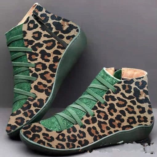 Women’s New Leopard Print BootsBootsvariantimage0New-Brand-Women-s-Ankle-Boots-2021-Casual-Women-Winter-Boots-Leopard-Print-Wedges-Flat-Booties