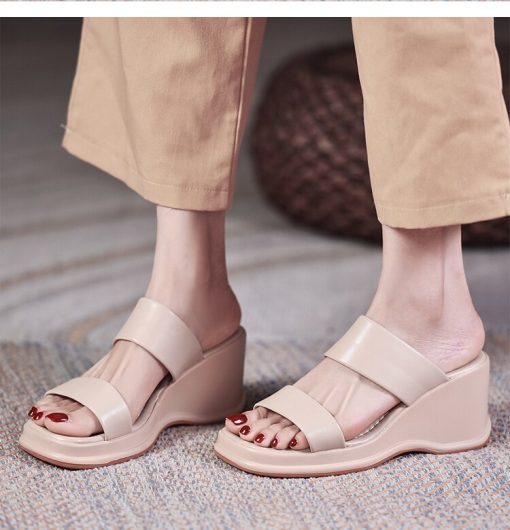 New Wedge Casual Platform Slippers-SandalsSandalsvariantimage0New-Wedges-Casual-Slippers-Summer-Platform-Women-Shoes-2022-Slingback-Flip-Flops-Daily-Dress-Slides-Pu