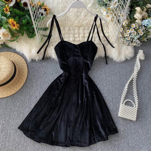 Sexy French Style Vintage Slash Neck Off Shoulder Mini Dress – Miggon