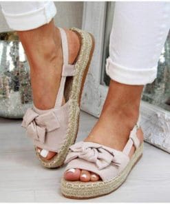 Summer Casual Bow Women’s Espadrilles Buckle Strap SandalsSandalsvariantimage0Summer-Casual-Bow-Womens-Espadrilles-Sandals-Buckle-Strap-Flats-Shoes-Woman-Solid-Peep-Toe-Sandalias-2021