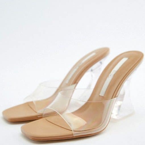 Women’s Comfortable High Heel Sandals-PumpsSandalsvariantimage12021-Latest-Summer-and-Autumn-Women-s-Green-shoes-Silky-Wide-Band-Transparent-High-Heel-Comfortable