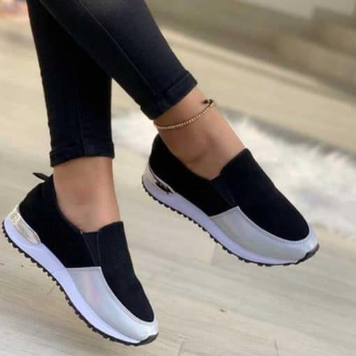 Women’s Suede Leather Flat Running SneakersFlatsvariantimage12022-Fashion-Women-Flats-Sneakers-Cut-Out-Suede-Leather-Moccasins-Women-Boat-Shoes-Platform-Ballerina-Ladies