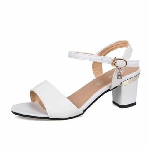 Women’s Fashion Buckle Strap Square Heel Open Toe SandalsSandalsvariantimage142-Size-Rhinestone-Drop-High-heels-sandals-women-New-Summer-shoes-women-Fashion-Buckle-Strap-Square