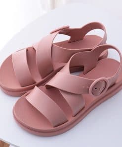 Women’s Gladiator Open Toe Buckle Soft Jelly SandalsSandalsvariantimage1MCCKLE-Flat-Sandals-Women-Shoes-Gladiator-Open-Toe-Buckle-Soft-Jelly-Sandals-Female-Casual-Women-s