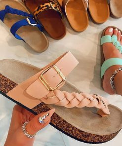Women’s Slip On Flip Flops Slippers-SandalsSandalsvariantimage1Women-Sandals-2022-Summer-Sandals-Flat-Beach-Shoes-Women-Slip-On-Flip-Flops-Female-Slippers-Chaussure
