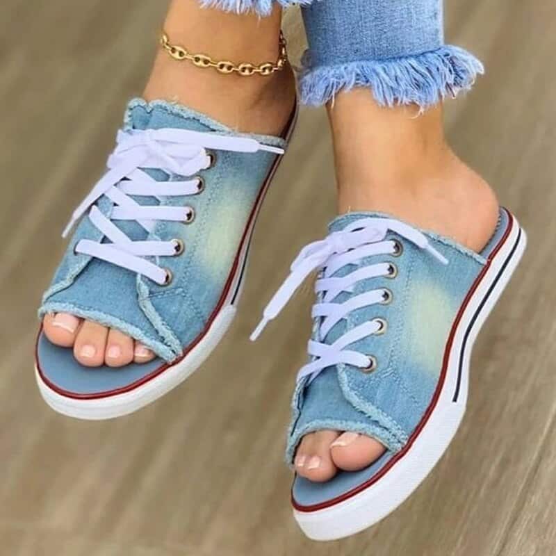 Fashion Women's Canvas Sandals Breathable Summer Slippers