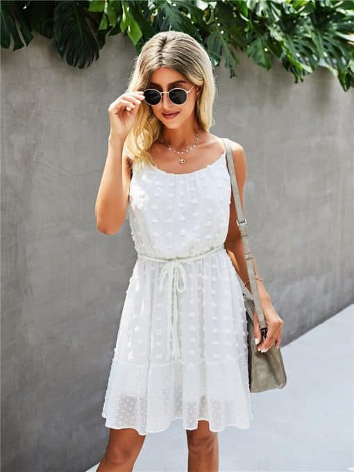Summer Sweet Spaghetti Strap DressDressesvariantimage2Summer-Sweet-Spaghetii-Strap-Dress-For-Women-2022-New-Solid-Backless-Ladies-Princess-Dress-Female-High
