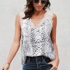 Lace Patchwork V Neck Print Sleeveless Women Pullover Tank TopsTopsvariantimage3Lace-Patchwork-V-Neck-Print-Sleeveless-Women-Pullover-Tank-Top-Office-Lady-Fashion-Camisole-Femme-Streetwear