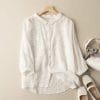 Women’s Cotton Linen Casual ShirtsTopsvariantimage3Women-Cotton-Linen-Casual-Shirts-New-Arrival-2022-Summer-Vintage-Floral-Embroidery-Loose-Comfortable-Female-Tops