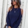 Autumn Winter Solid Color Off Shoulder Pullover SweatersTopsvariantimage4Autumn-Winter-Solid-Color-Off-Shoulder-Pullover-Sweater-Women-2022-New-Long-Sleeved-Thick-Stitch-Knitted