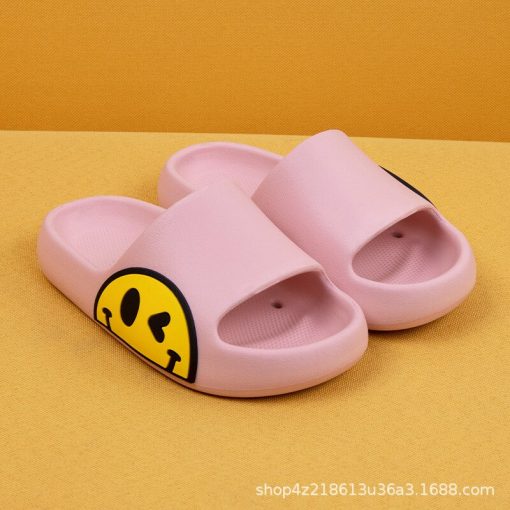 Children’s Slippers With Lovely Smiling FaceKidsvariantimage4Children-s-Slippers-Summer-Lovely-Smiling-Face-Boys-and-Girls-Home-Baby-2021-EVA-Cool-Slippers