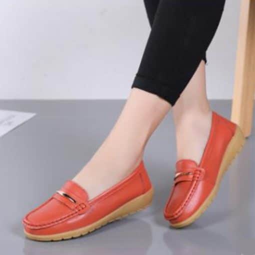 New Flat Leather Women’s LoafersFlatsvariantimage52022-New-Femme-Flats-Leather-Shoes-Woman-Slip-On-Women-Flats-Moccasins-Women-s-Loafers-Spring
