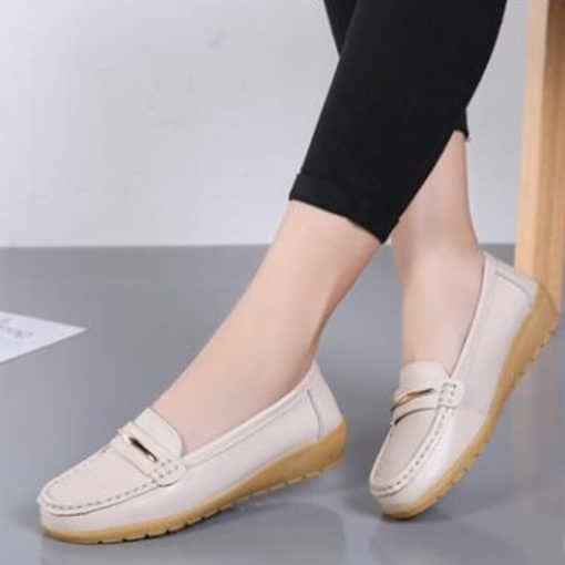 New Flat Leather Women’s LoafersFlatsvariantimage82022-New-Femme-Flats-Leather-Shoes-Woman-Slip-On-Women-Flats-Moccasins-Women-s-Loafers-Spring