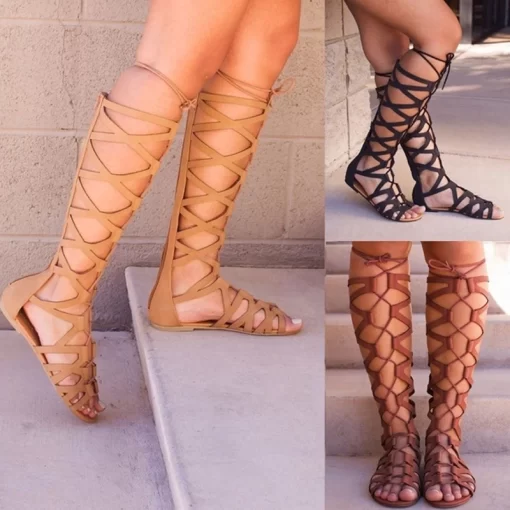 Roman Gladiator Bandage SandalsSandals2019-Roman-Gladiator-Bandage-Sandals-Women-Knee-High-flat-sandalias-botas-femininas-Women-Shoes-Girls-Summer.jpg_Q90.jpg_