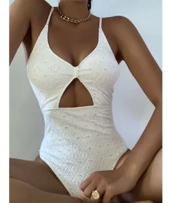Hollow Out White SwimsuitSwimwearsHollow-Out-Swimsuit-String-Bathing-Suit-Sexy-Halter-Beachwear-White-Color-One-Piece-Suits-High-Quality.jpg_Q90.jpg_