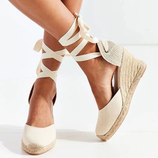 Women’s Espadrille Ankle Strap Sandals – Miggon