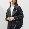 Women’s Black Leather JacketTopsmainimage0Fitaylor-PU-Faux-Leather-Jacket-Women-Loose-Sashes-Casual-Biker-Jackets-Outwear-Female-Tops-BF-Style