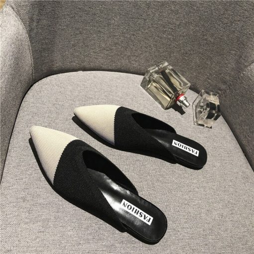 New Trendy Fashion Mules SandalsSandalsmainimage0New-Slippers-Women-Fashion-Knitting-Pointed-Women-Half-Slides-Mules-Loafers-Casual-Slipper-Female-Summer-Shoes