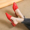PU Leather Pointed Toe Low Heel MulesSandalsmainimage0Pu-Leather-Low-Heel-Mules-Shoes-Women-Pointed-Toe-Pleated-Slippers-Summer-Outdoor-Fashion-Half-Slippers