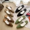 Women’s Candy Color Flat MulesSandalsmainimage0Women-Slipper-Candy-Color-Flats-Shoes-office-career-Casual-Shoes-Square-Toe-Mules-Footwear-Spring-SummerJelly