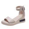 Summer Trendy Fashion Gladiator SandalsSandalsmainimage1Summer-Wedge-Shoes-for-Women-Sandals-Solid-Color-Open-Toe-High-Heels-Casual-Ladies-Buckle-Strap