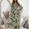 Women’s Casual All Match Chic Printed DressDressesmainimage22022-New-Summer-One-Shoulder-Temperament-Long-Sleeve-Floral-Dress-Women-s-Casual-All-Match-Chic
