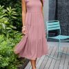 Summer Pleated A-Line Casual DressDressesmainimage22022-Summer-Pleated-Dress-Women-Long-Party-Dress-Ladies-Flying-Sleeve-Fashion-Casual-A-Line-Dress