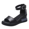 Summer Trendy Fashion Gladiator SandalsSandalsmainimage2Summer-Wedge-Shoes-for-Women-Sandals-Solid-Color-Open-Toe-High-Heels-Casual-Ladies-Buckle-Strap
