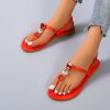Luxury Crystal Clip Toe Flat SandalsSandalsmainimage4Luxury-Crystal-Clip-Toe-Flats-Sandals-Slingback-Women-Shoes-2022-Summer-Beach-Slippers-Fad-Party-Dress