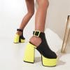 Women’s Bold Style High Heel PumpsSandalsmainimage4Platform-sandals-2022-High-Heels-Tacones-Mujer-platform-Black-Fashion-fish-mouth-buckle-Street-Shooting-Punk