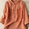 Women’s Cotton Linen Casual ShirtsTopsmainimage4Women-Cotton-Linen-Casual-Shirts-New-Arrival-2022-Summer-Vintage-Floral-Embroidery-Loose-Comfortable-Female-Tops
